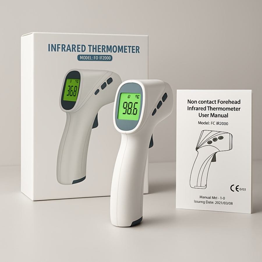 KINGCLINIC Non-Contact Forehead Thermometer - Digital/ Display Thermometer with Windproof, Ultra-Accurate 1° precision for & Use, Non-Invasive for s & (Battery, Compatible with - Image 7