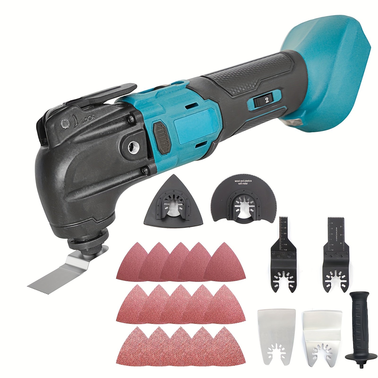 Cordless Oscillating Multi-tool 15000rpm Compatible With Makita 18v Battery (battery Not Included), 6 Variable , 3.2° Angle, Oscillating Tool Kit