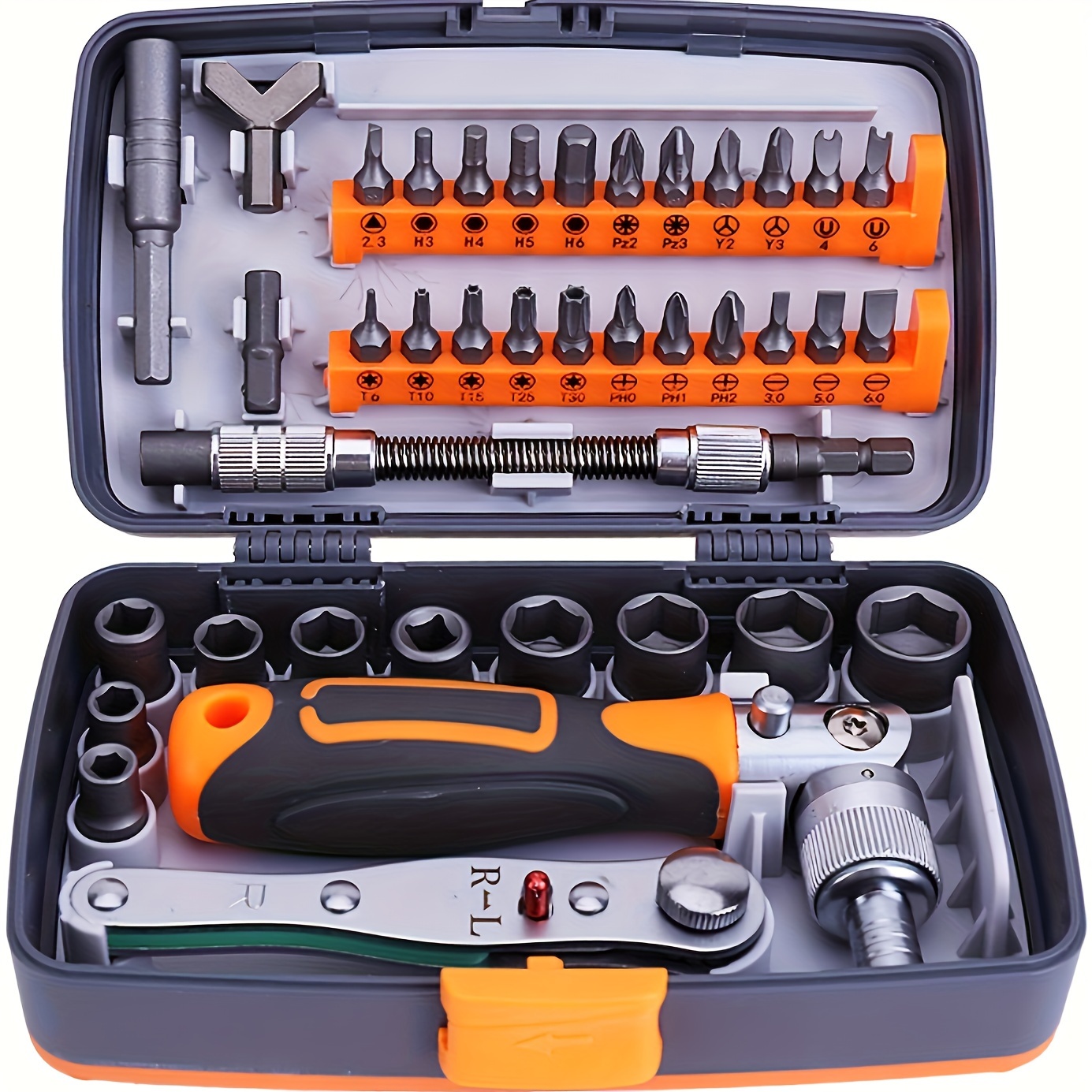 

38-in-1 High Hardness Multifunctional Ratchet Wrench Bicycle Screwdriver Drill Set Family Motorcycle Maintenance