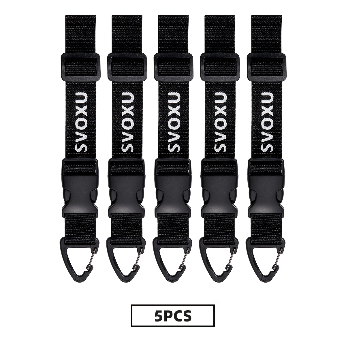 E-shop 5/9er-Pack Robuste Verstellbare Verlängerungskabel Spulenhalter | Strapazierfähiges Schwarzes Polypropylen mit Feststellmechanismus für Garage,
