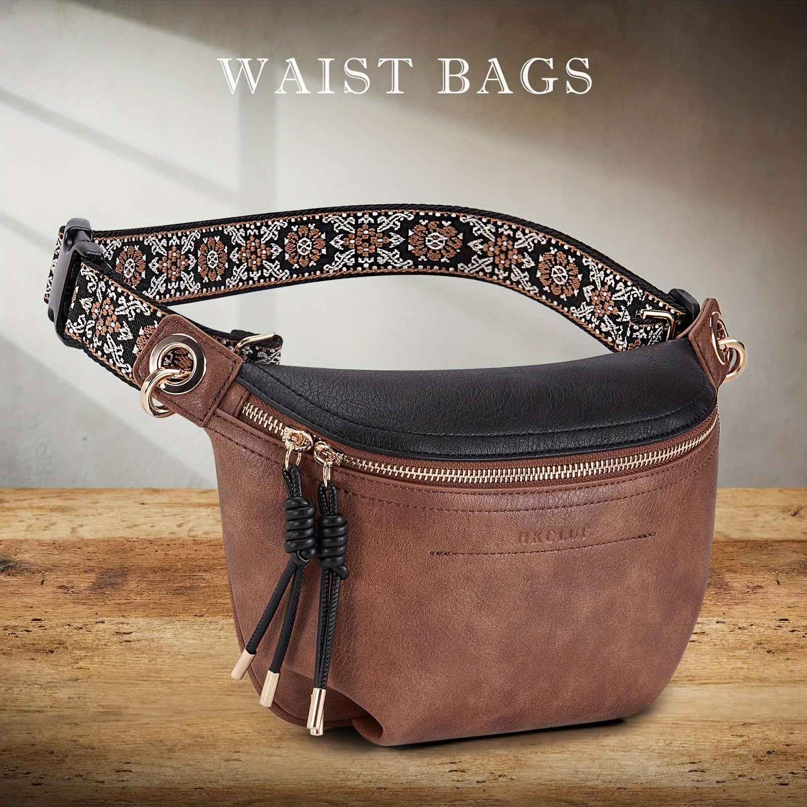 

Crossbody Bags For Women Pu Bag Waist Causal Bum Bag 2