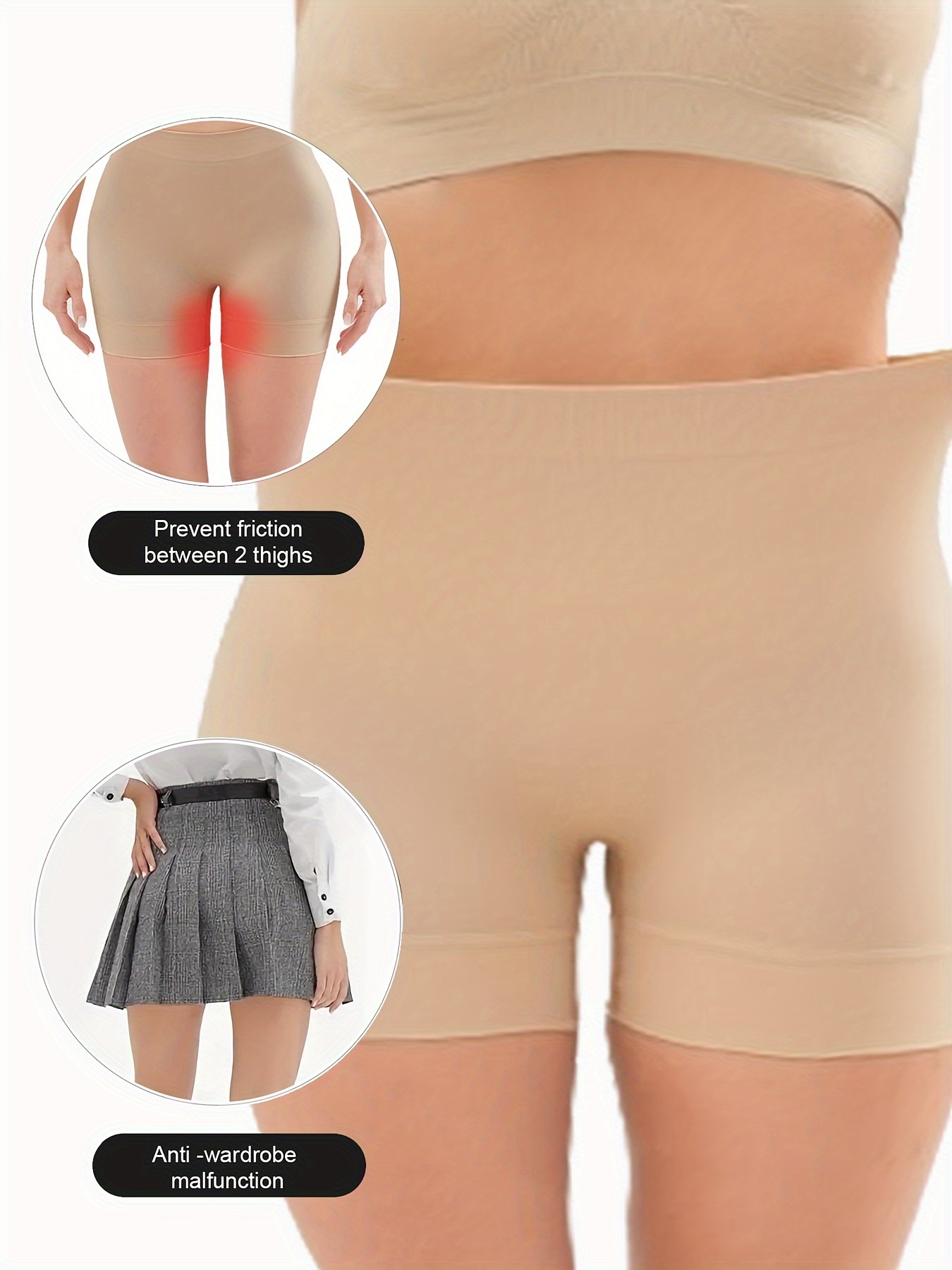 Seamless Boyshort Panties Soft Comfortable Stretch Panties - Temu