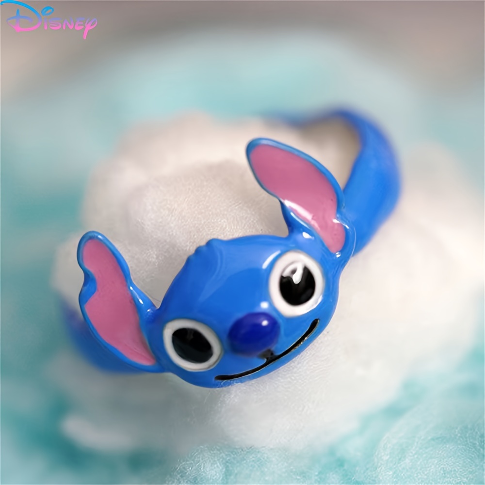 

Disney Stitch Acrylic Ring Cute Cartoon Character Design Metal Ring Party Gift Accessory By Ume