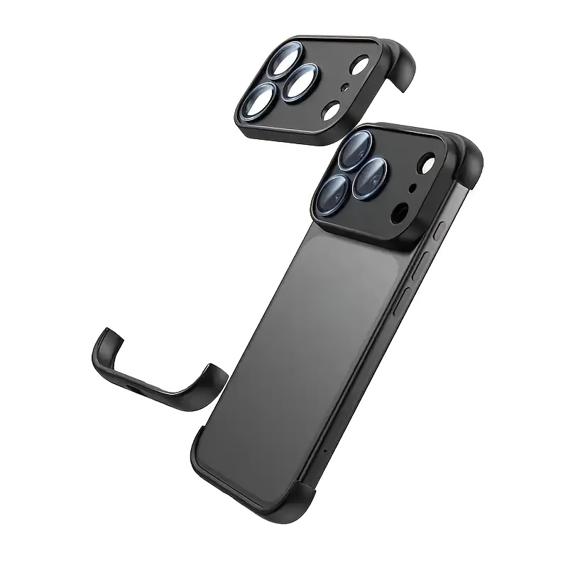 TEMU Phone Case: 1pc, Corner Protector For Iphone 18 Pro/18 Pro Max/17/17 Pro/17 Pro Max/air/16/15/14/13/12/15 Pro /14 Pro/13 Pro, Frameless Silicone
