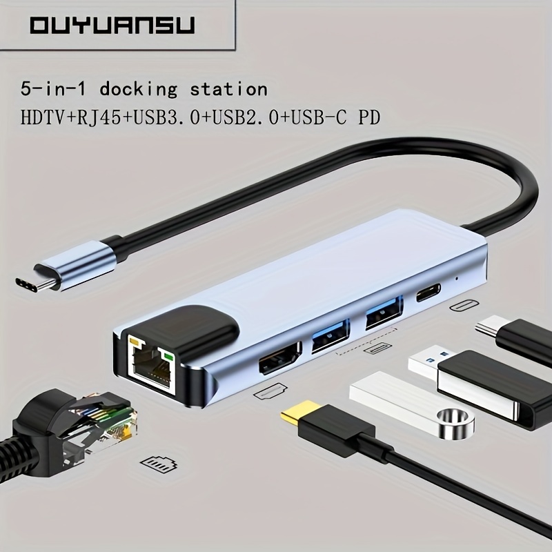 USB C 2.5G Ethernet Adapter, RJ45/LAN to Type C Network Adaptor