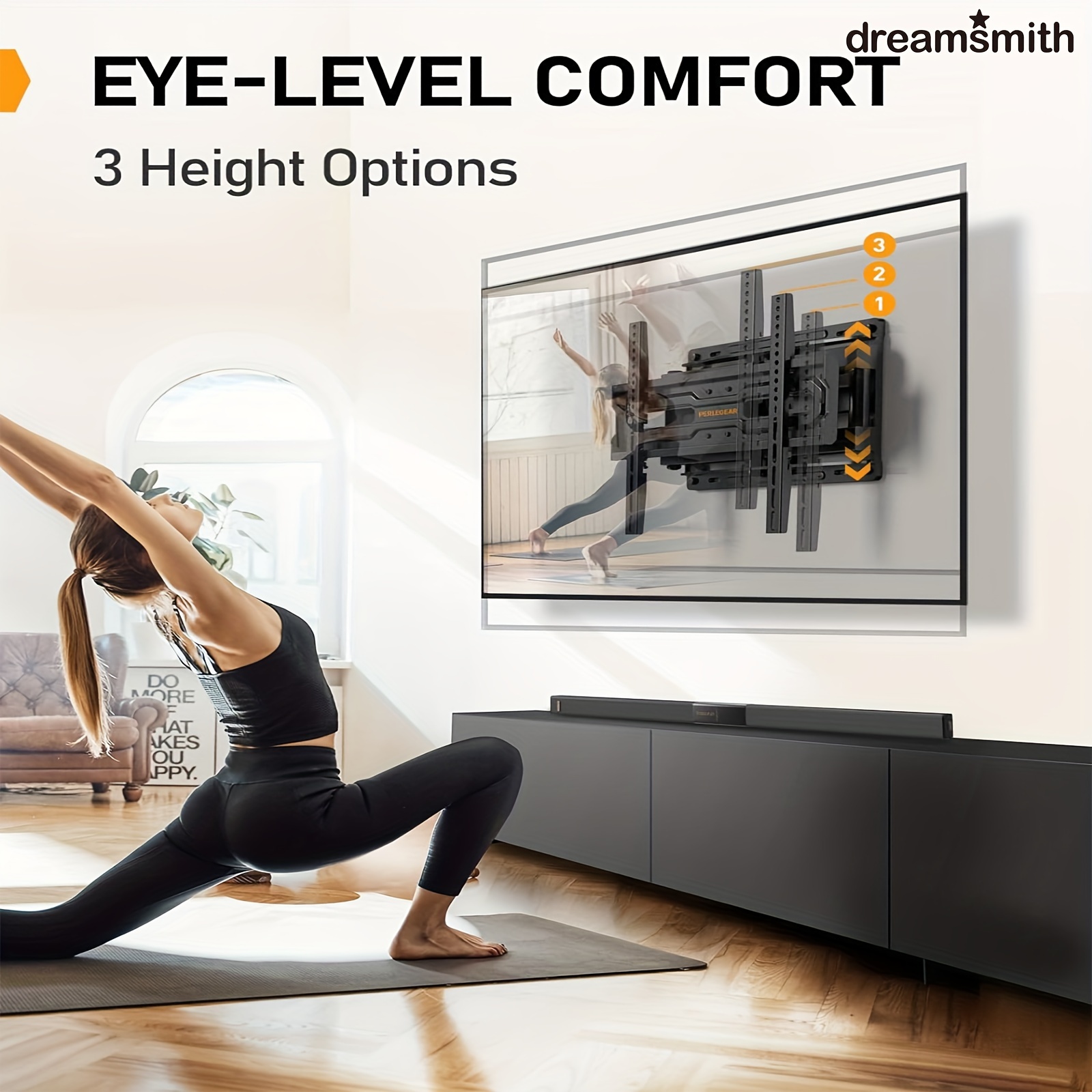 

Max 400x400mm, Compatible With 16/12inch Wood , Holds 32-65 Inch Tvs Up To 99 Lbs - Tv Wall Mount With Tilt, Swivel & Extension. Living Rooms, Bedrooms, And Offices; Pre-assembled For .