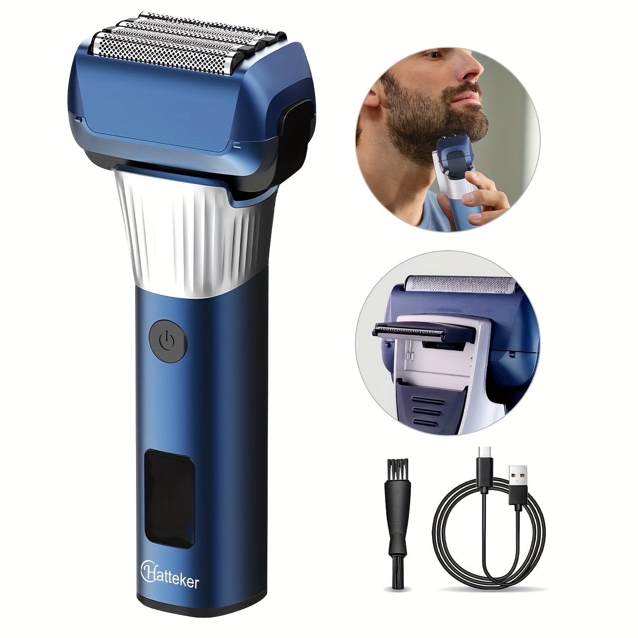 HATTEKER Heren Haarstylist Draadloze Haartrimmers