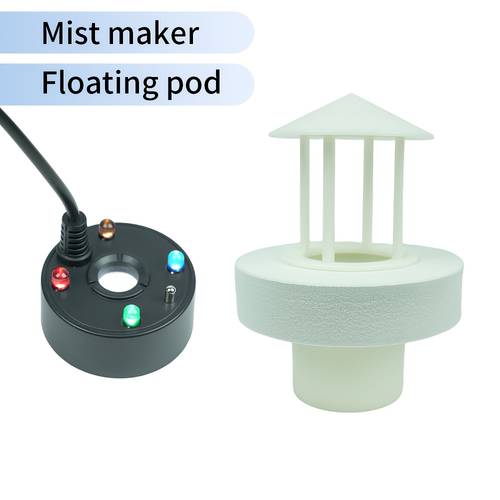 USB-Powered Aquarium Mist Maker with Floating Mist Pod - for Fish Tanks, Pond, Halloween Decorations - Creates Realistic Mist Effect, Safe for Aquatic Pets, No Batteries Needed - Ideal for Home, Office, or Party Decoration, Pond Decoration, Compact Design, Durable Construction, Home Decorators, Water Fountain Indoor, Water Feature Indoor, Indoor Water Fountain, Indoor Water Feature, Halloween, Humidifier, Aquarium Accessory, Fish Tank Accessory, Fountain, Aquarium Filter