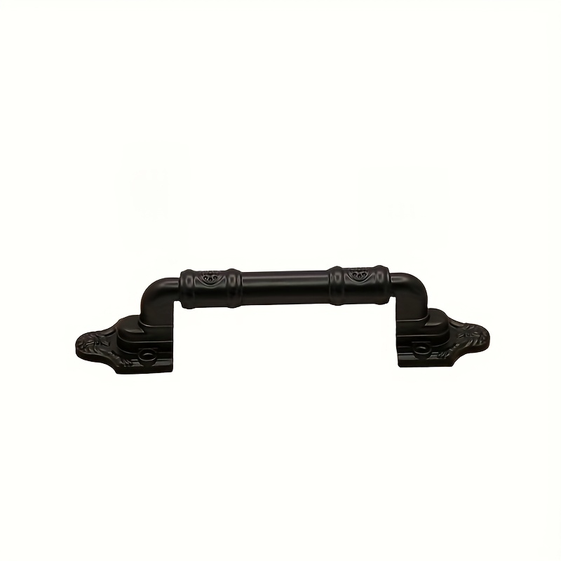 Fbendrix 1pc, Metal Door Handle With Mounting Hardware For Closet, Cabinet, Sliding Door Sturdy Barn Door Pull Handle, Home Decor Additions, Black Sliding Barn Door Handle