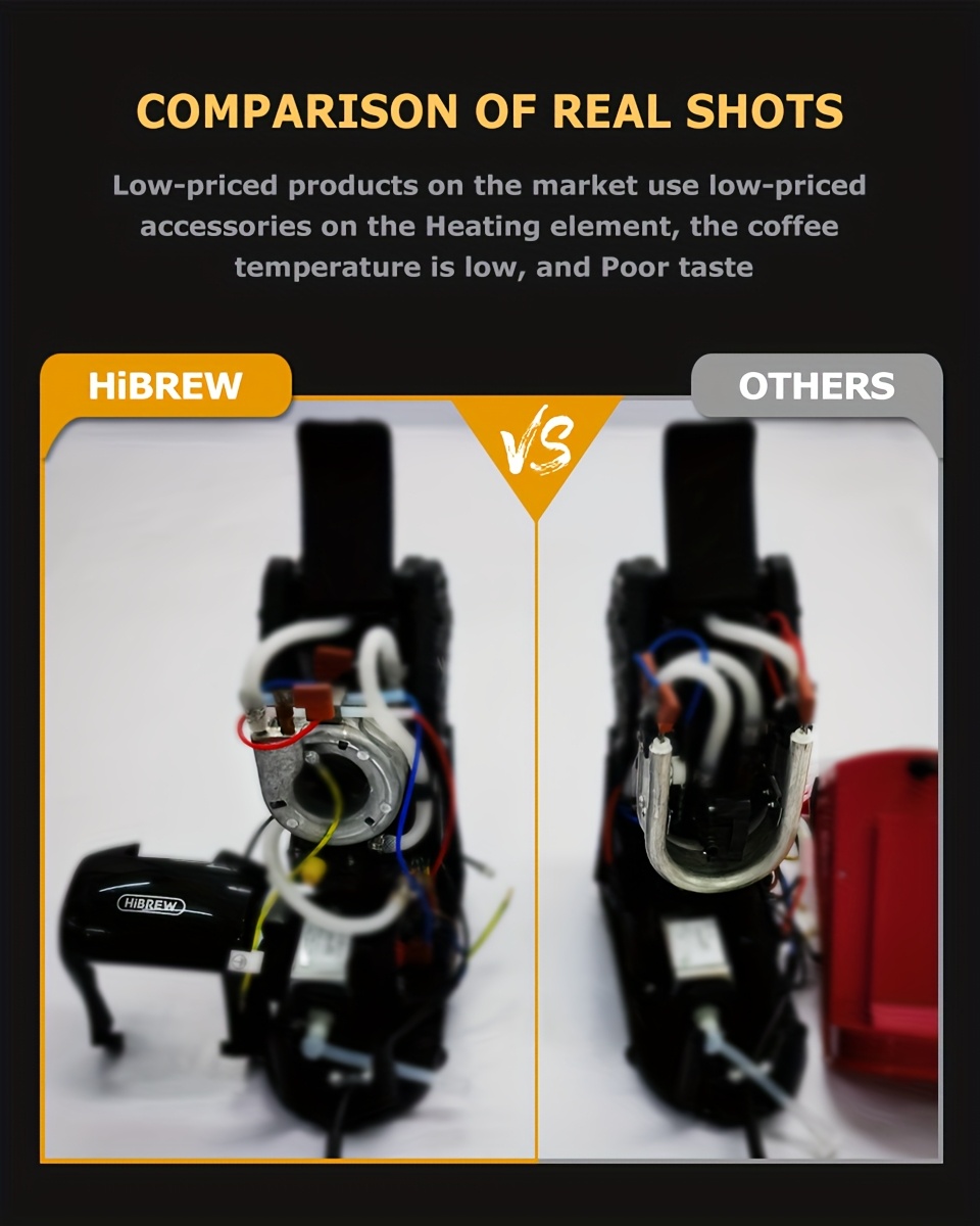 HiBREW 4in 1 Multiple Capsule Coffee Machine Hot/Cold Brewing DG Cappuccino Nes Small Capsule ESE Pod Ground Coffee Maker Cafeteria 19Bar H1A