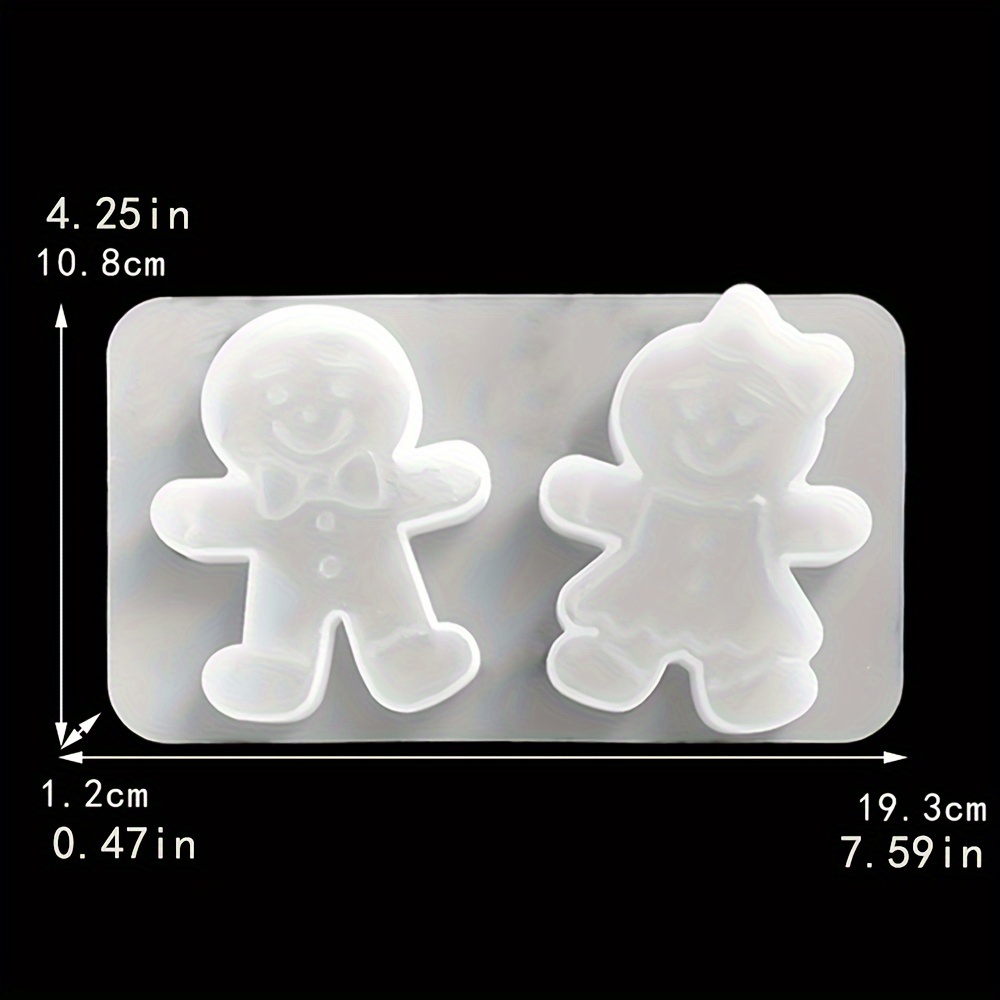 1pc Gingerbread For Man Diy Resin Mold