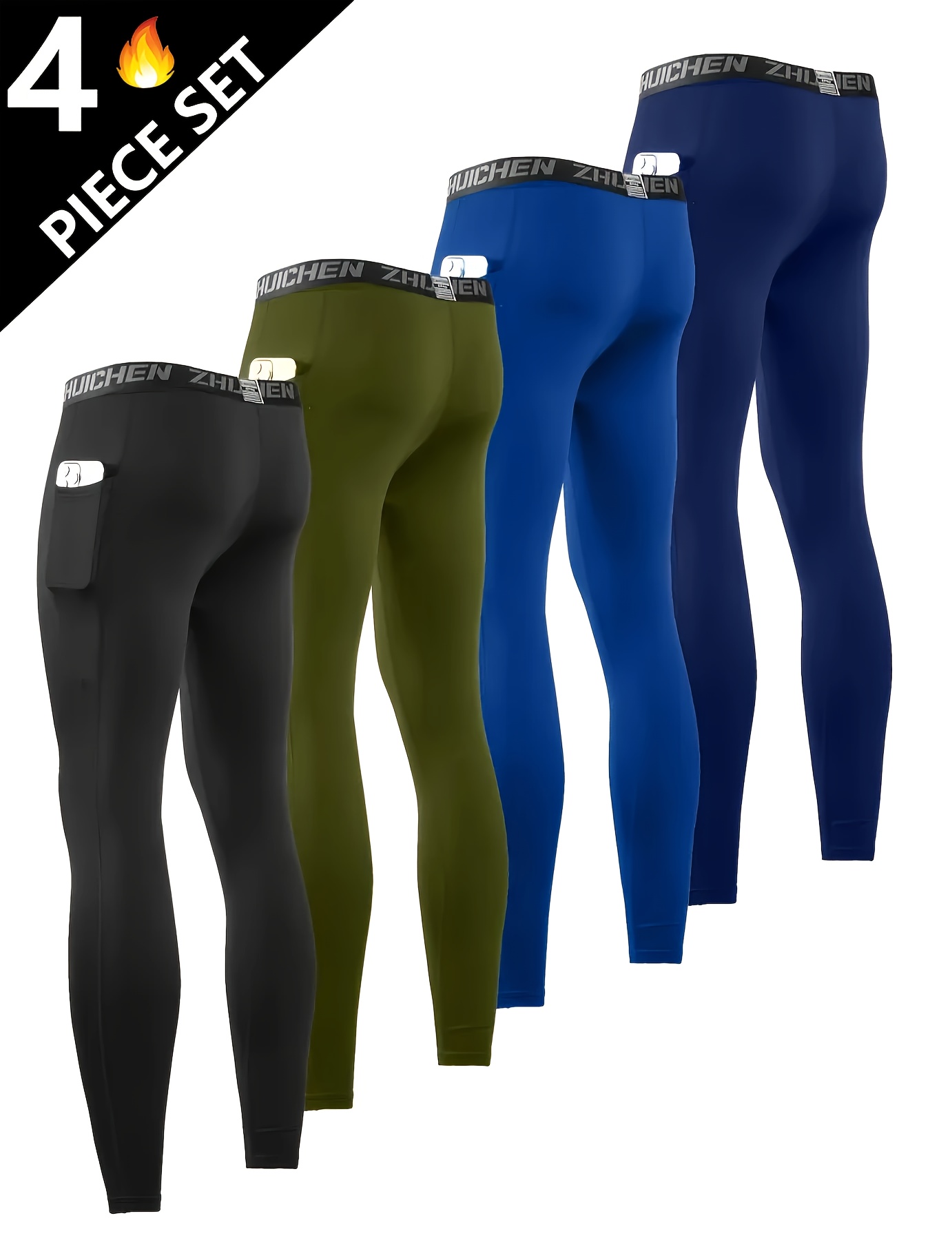 spring summer autumn new tight fitting long pants pockets