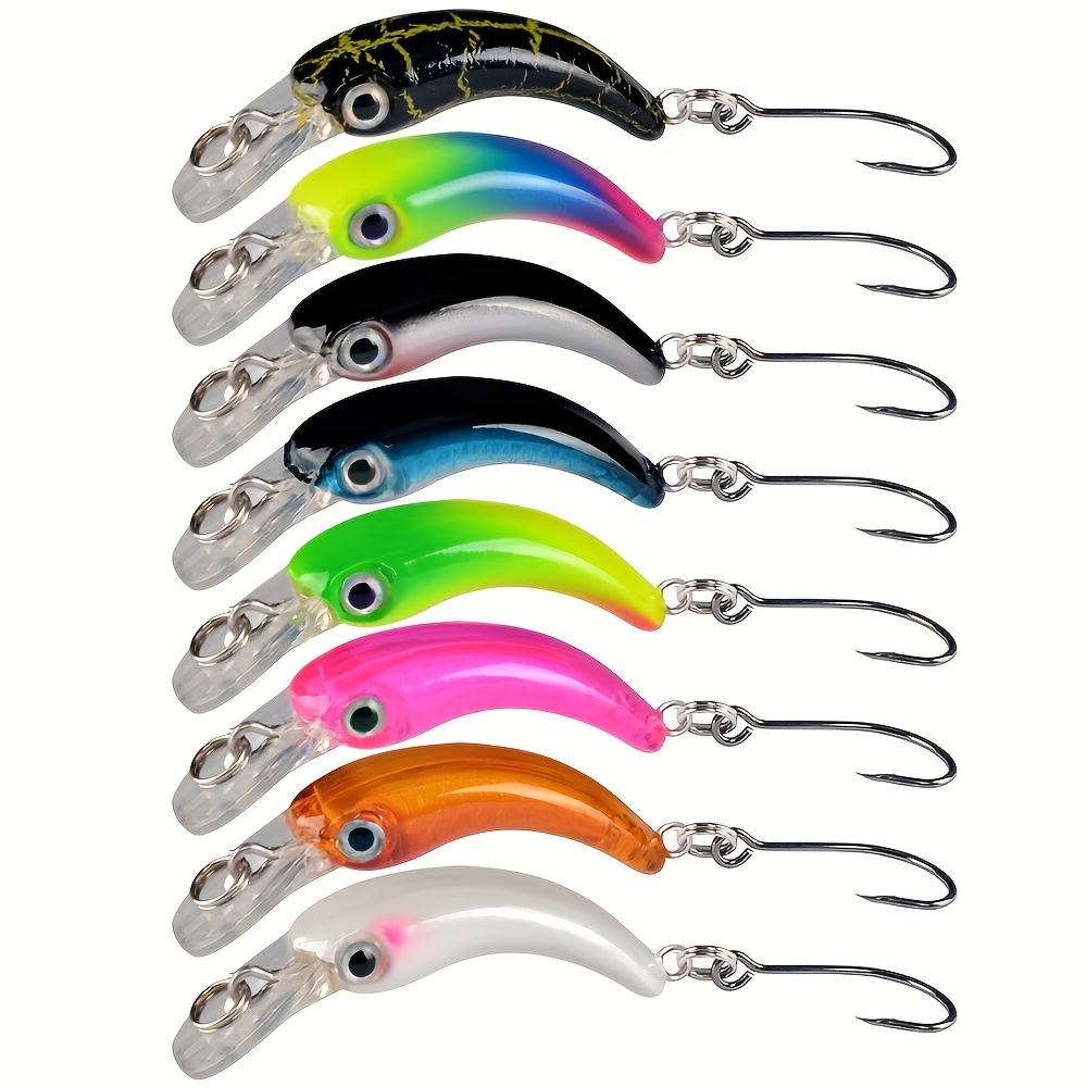 8pcs Crankbait Minnow Fishing Lures Deep Diving Artificial Hard Baits Sinking Pike Pesca Tackle