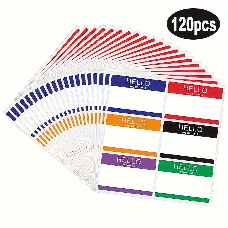 120pcs Labels/pack, 89x60mm Specification Labels, Universal Style, Name Sticker Adhesive Labels, Bagged