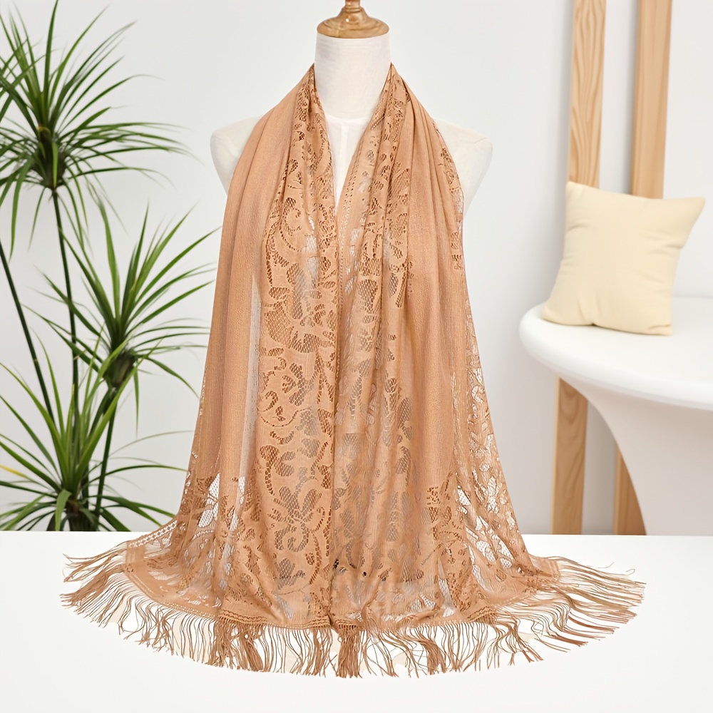 Lace Scarf Shawl Gold Lace Shawl Gold Lace Trim Pashmina Wedding