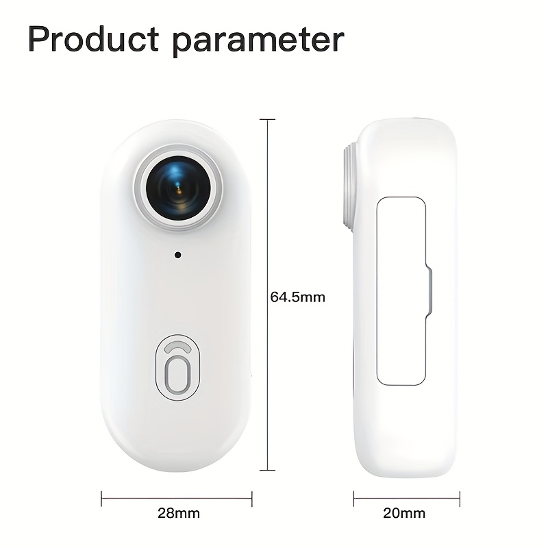 4k thumb action camera safety protection wearable body Temu