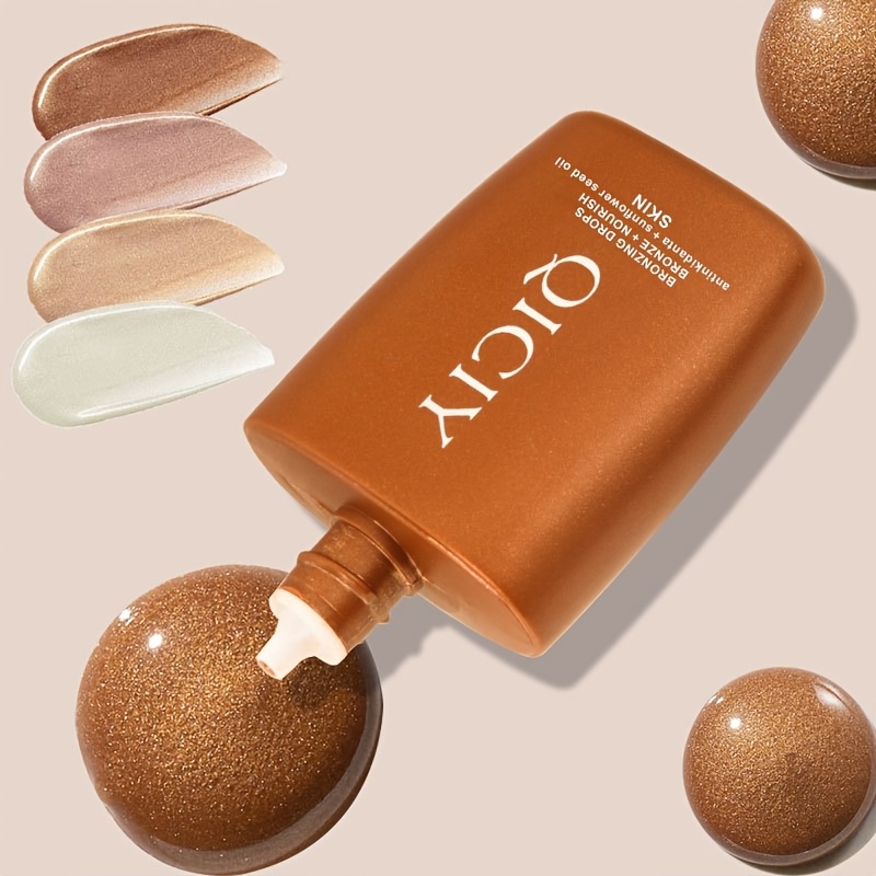 1pc   liquid highlighter   drops waterproof sweat resistant face   for   tones medium coverage high shiny   color     water like texture 8