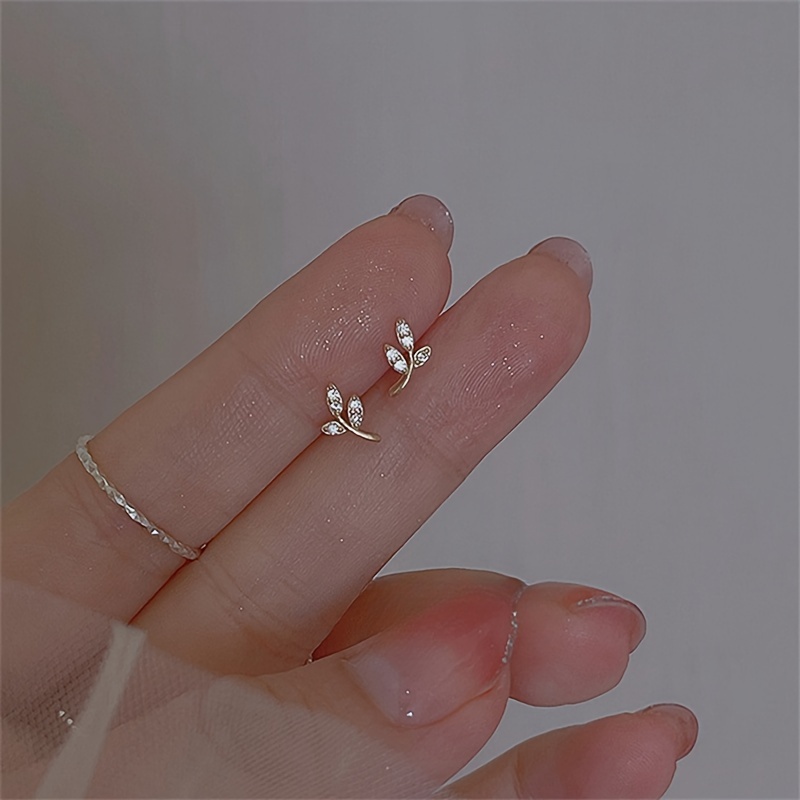 1195 earrings yellow gold tone cubic zirconia - Temu