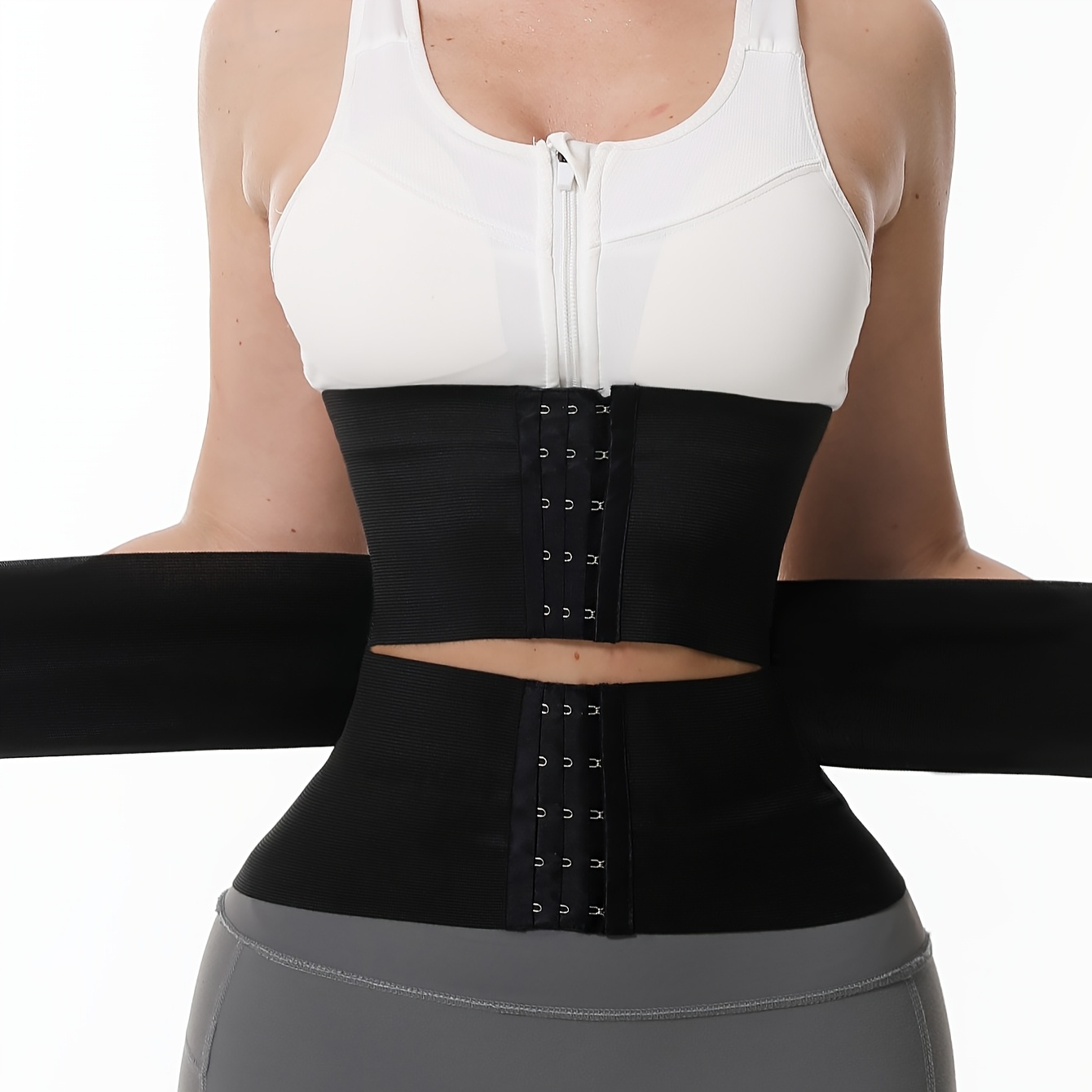 women's plus size waist trainer corset breathable supportive