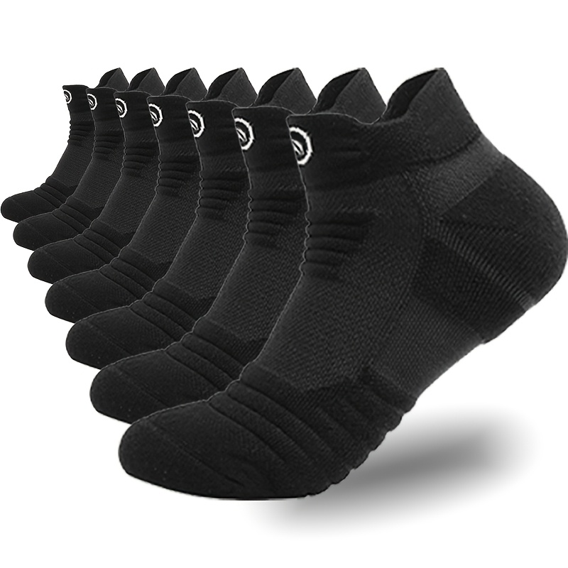 E-shop 7 Paar Frühling Sommer Neue Atmungsaktive Schweißabsorbierende Leichte Vielseitige Einfarbige Weiche Bequeme Schwarze Weiße Graue Herren Damen