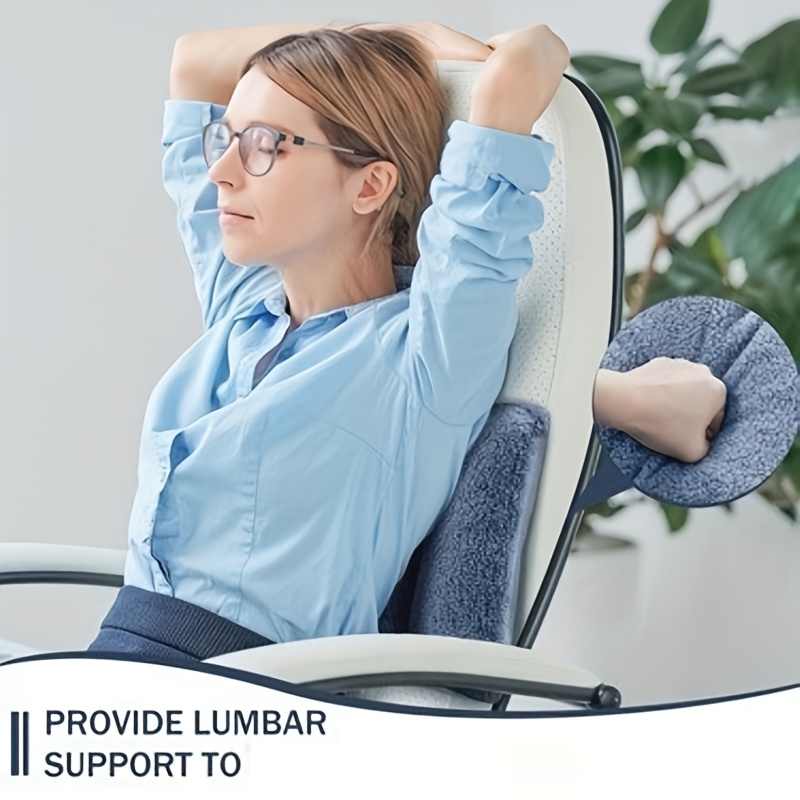 Soft polyester fiber lumbar pillow