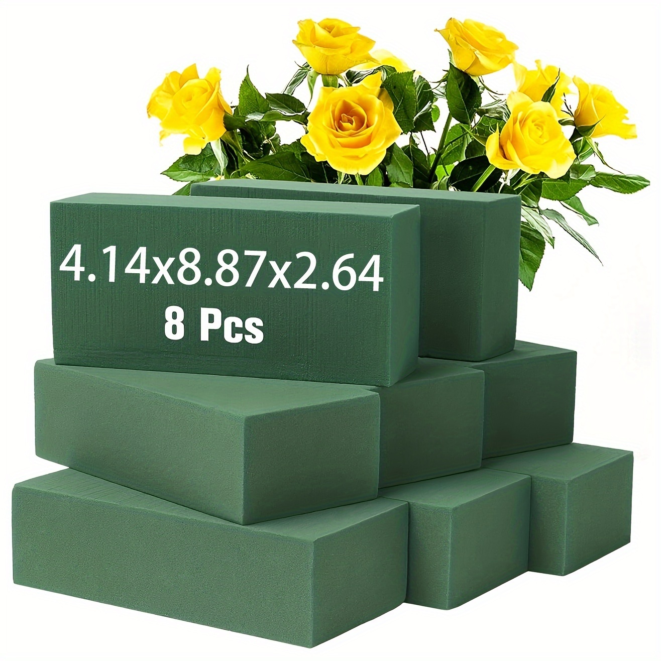 

1pc, Dry And Wet Floral Foam Blocks, Floral Foam Blocks For Fresh And Artificial Flowers, For Wedding, Birthdays, Home, Office, And Garden Decor