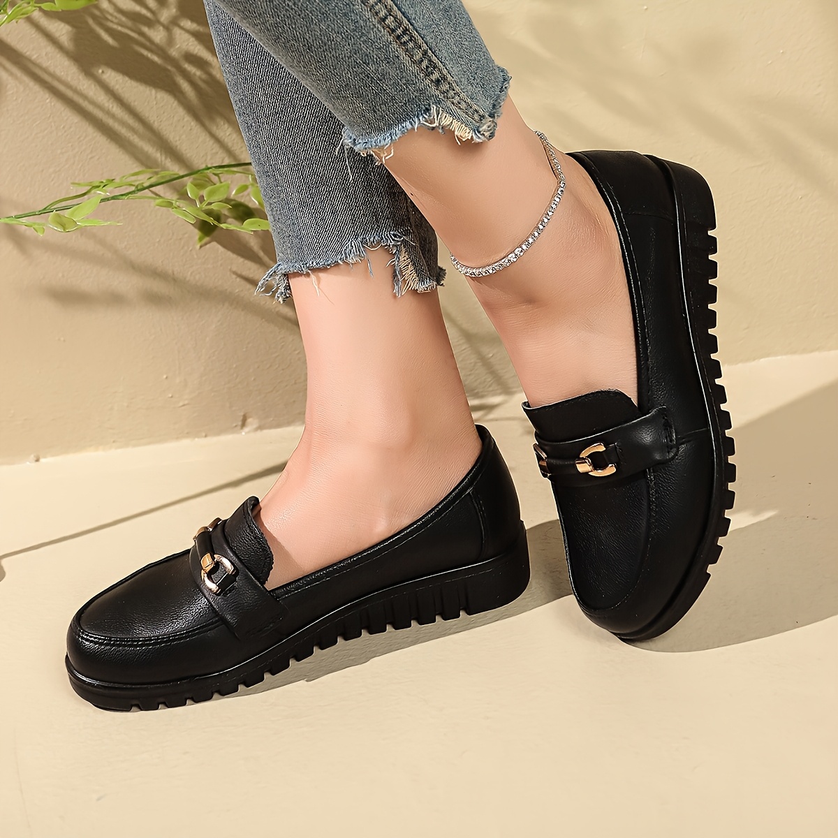 mom shoes flat bottom single slipper convenient and comfortable soft sole womens work shoes details 1