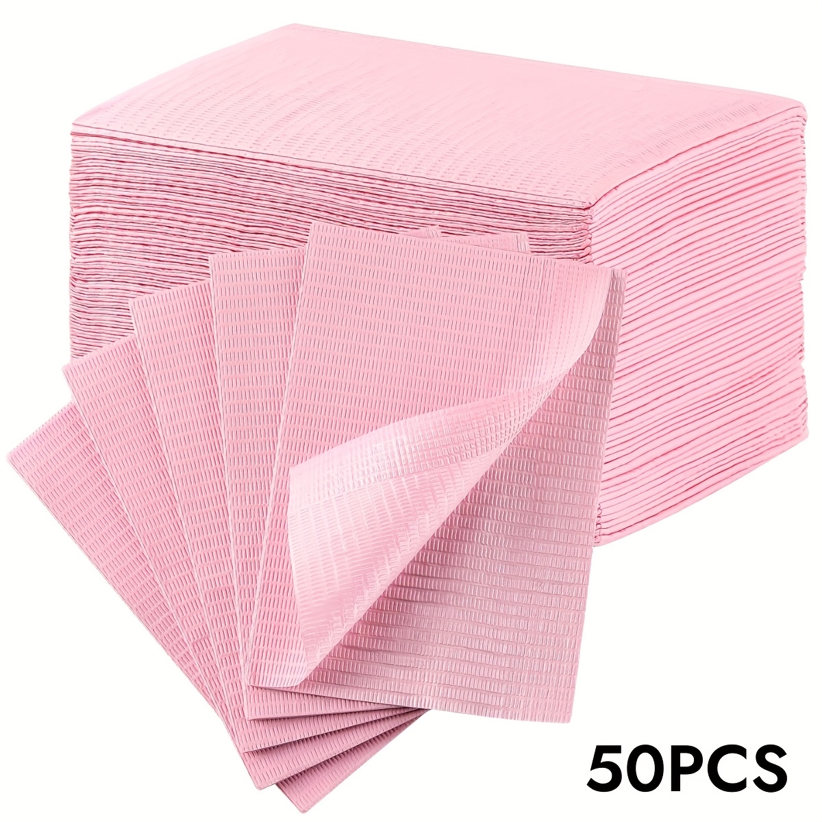 TEMU Verpakking van 50 Wegwerp Matten voor Nagelkunst – Opvouwbaar, met een 3-laags Beschermend Ontwerp voor Manicure- en Pedicure-sets; Ontworpen om