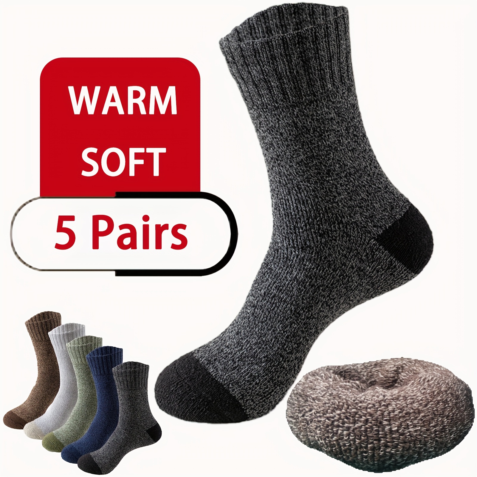 

5 Unisex Wool Running For Mens And Womens Athletic , Ski Super For