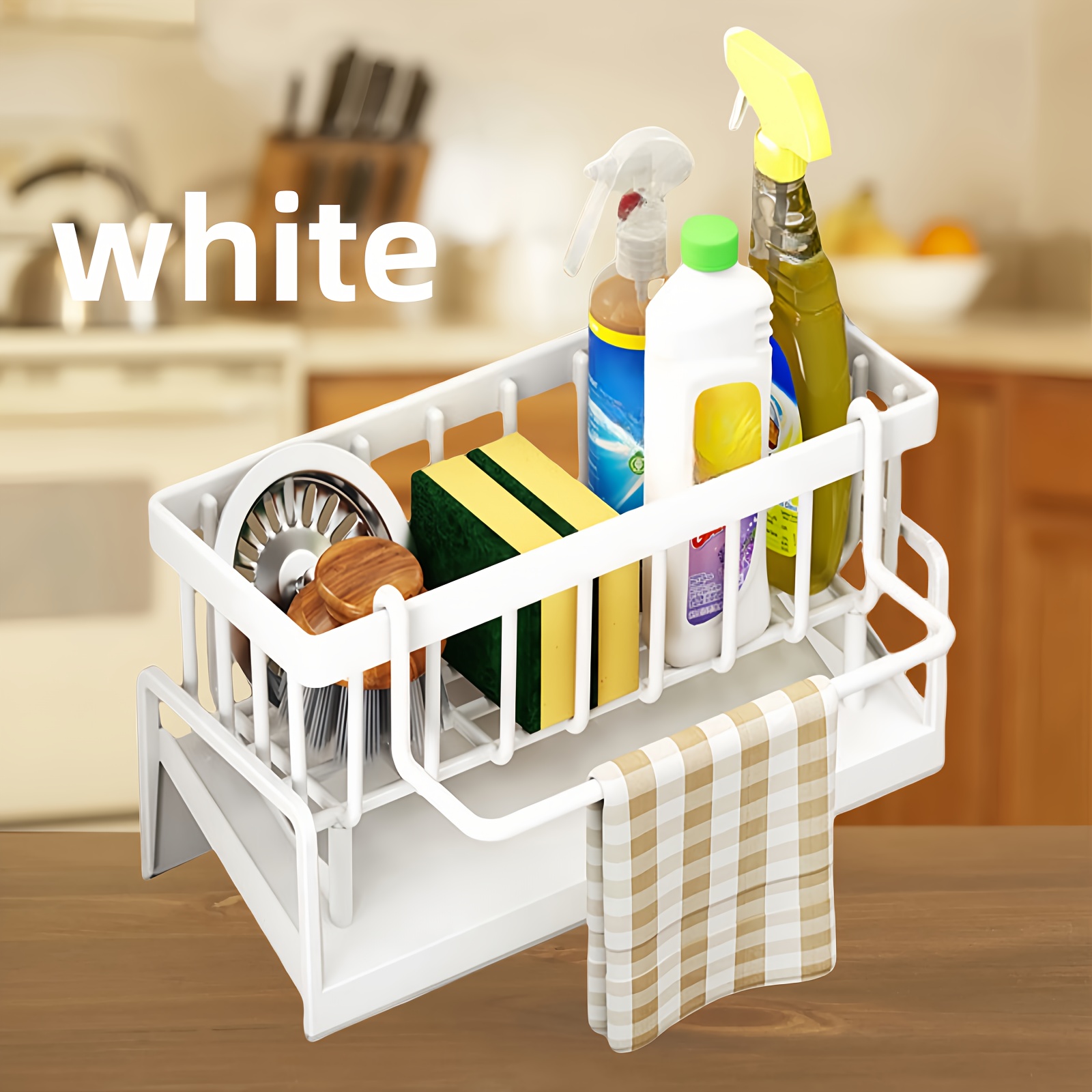 1 2pcs multifunctional kitchen storage rack 1 2pcs modern plastic kitchen storage rack   combo draining function space saving large capacity multi functional organizer essential for home kitchen details 9