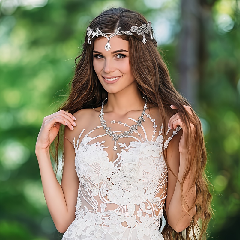 sachin and babi light blue dress Forest Bohemian Wedding Dress Fantasy Elven Enchanted Woodland Bride Gown  Fairy main image 0