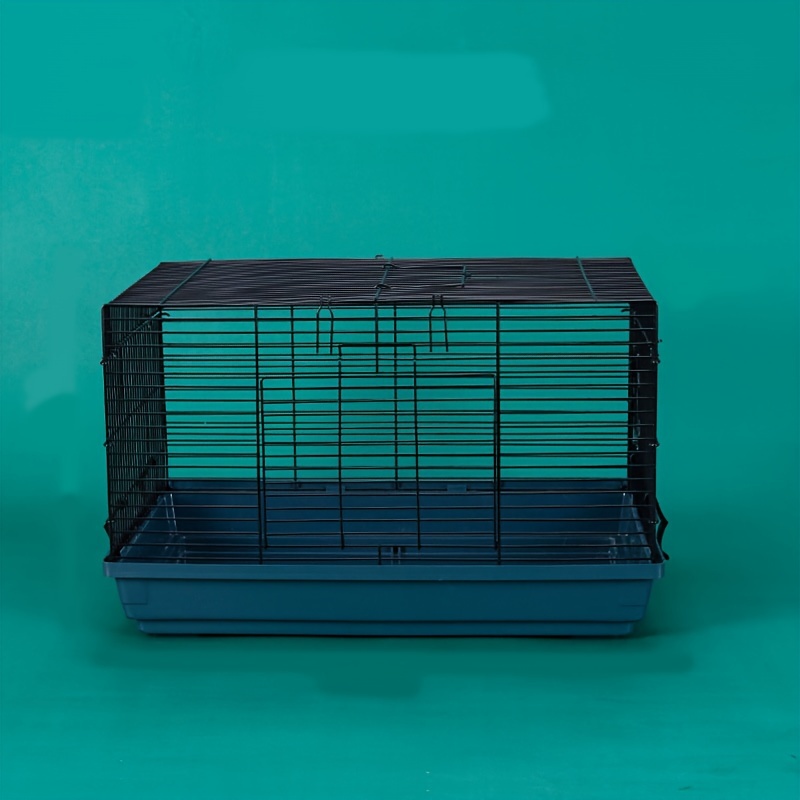 Hamster Cage DIY Basic Small Animal Habitat with Plastic Base for Hamster Gerbil Squirrel Hedgehog Sturdy Metal Wire Cage with 0.35inch Bar