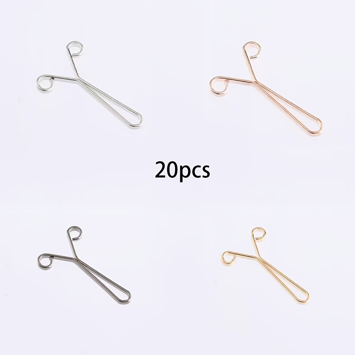 Image of 20pcs Adjustable Seamless Jeans Belt Clips - Invisible Metal For Tightening Loose Pants, Color Mixing, Durable And Discreet Fit Adjuster, Pants Adjuster