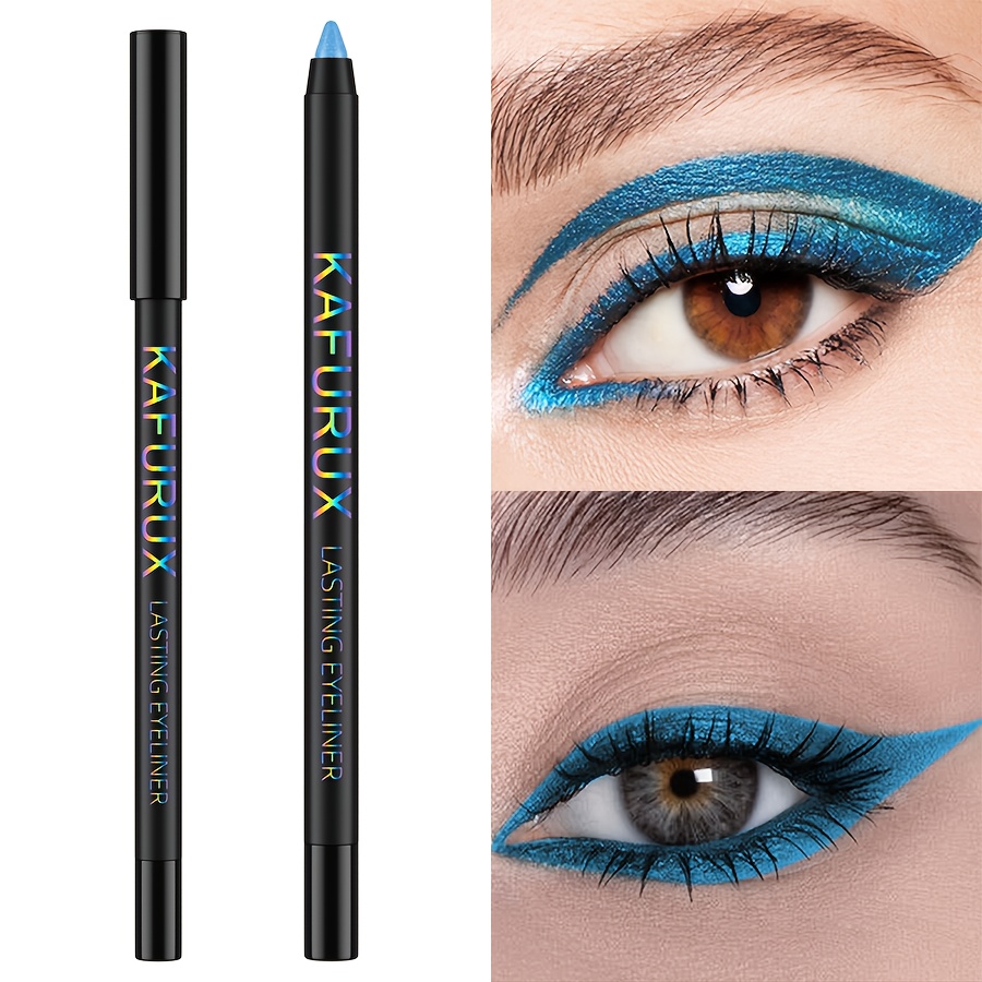 Blue, Waterproof, Eyeliner, Sparkle, Decorate The Eyelids, Make Contour More Clear, Lasting Makeup