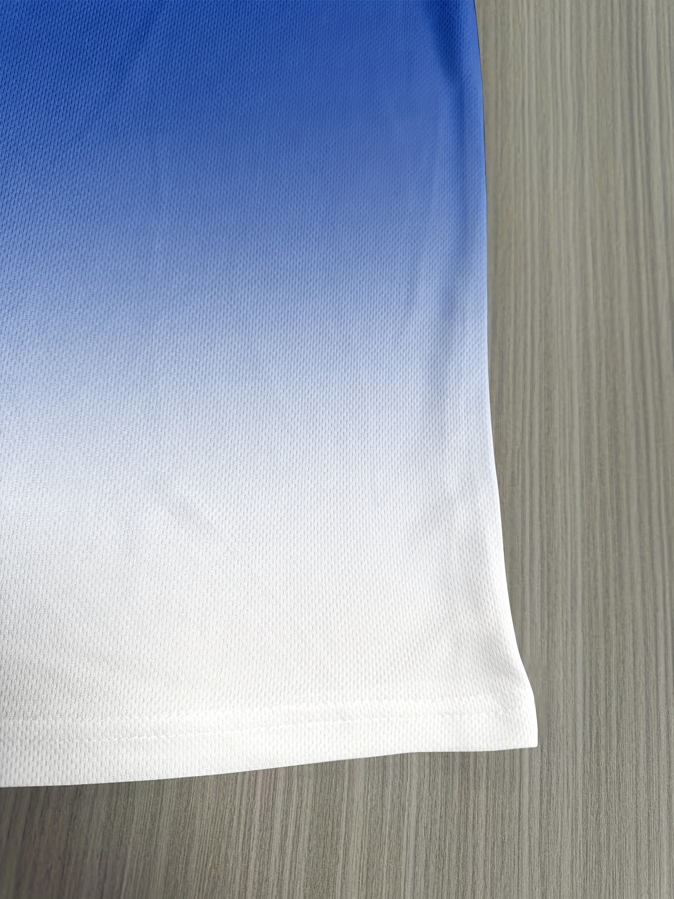 Men'S Casual Short Sleeve T-Shirt with Bold CALVIN Monogram Print - Blue & White Gradient Design, Regular Fit Round Neck, Machine Washable for Casual Attire, Summer Apparel, Modern Fashion, Comfortable Fabric, Graphic Tee, Streetwear Style