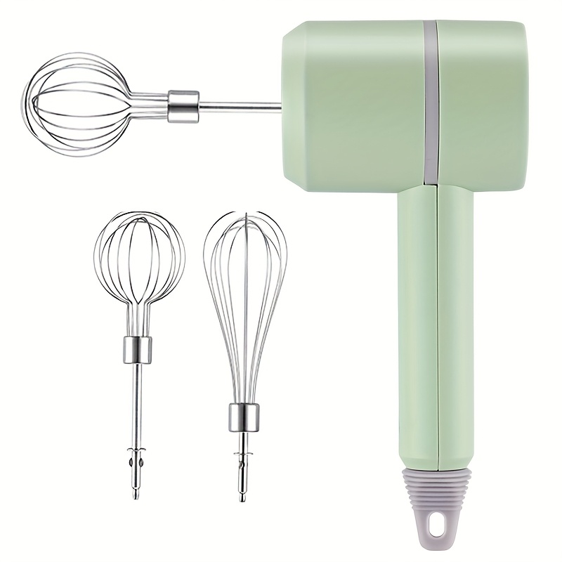 1pc Hand Whisk Electric 3 Speed Handheld Mixer 30W,Two Whisk Mount for Eggs, Cream, Batters, Wireless & RechargeableSuitable for Kitchen and Outdoor Use Gifts Can Be Given as Gifts