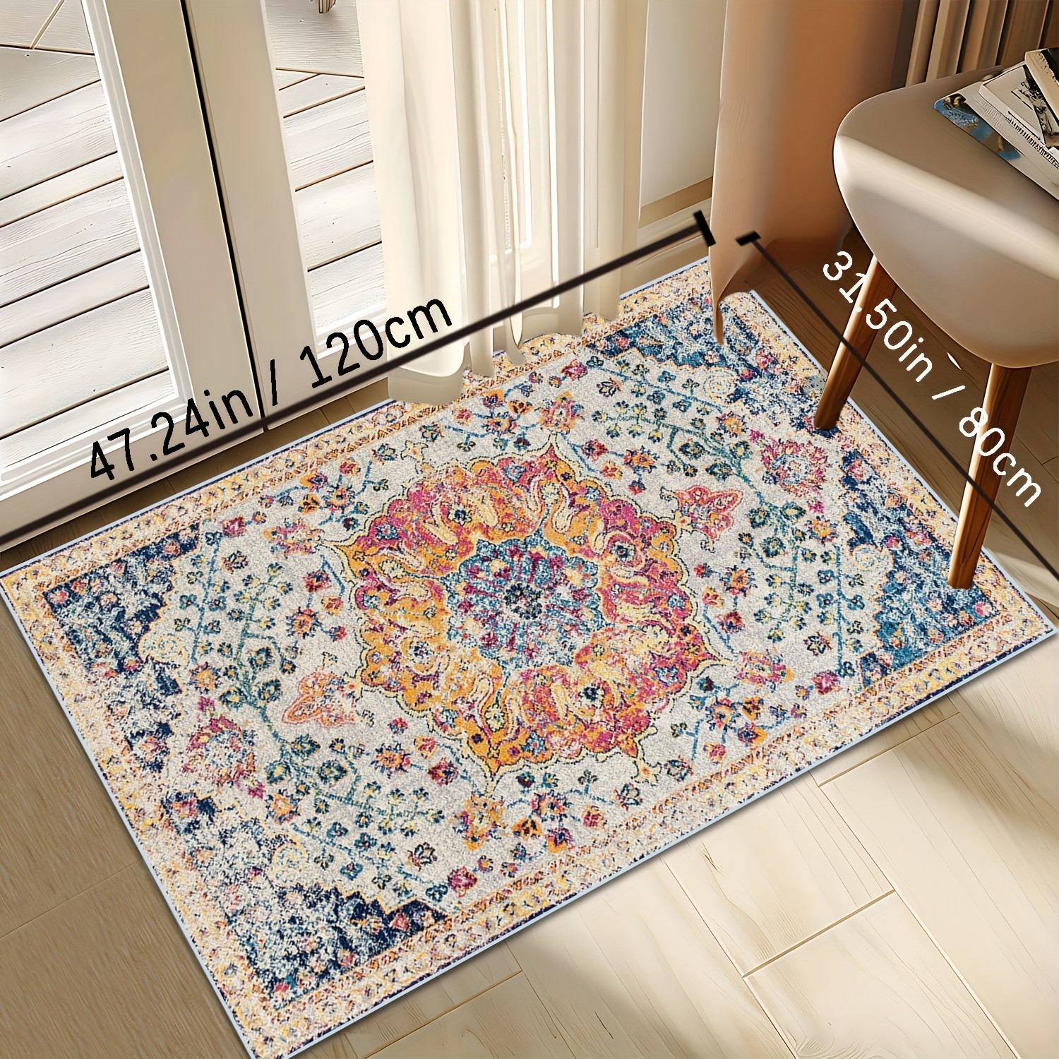 

Area Rug - Stain & , Washable, For , , And