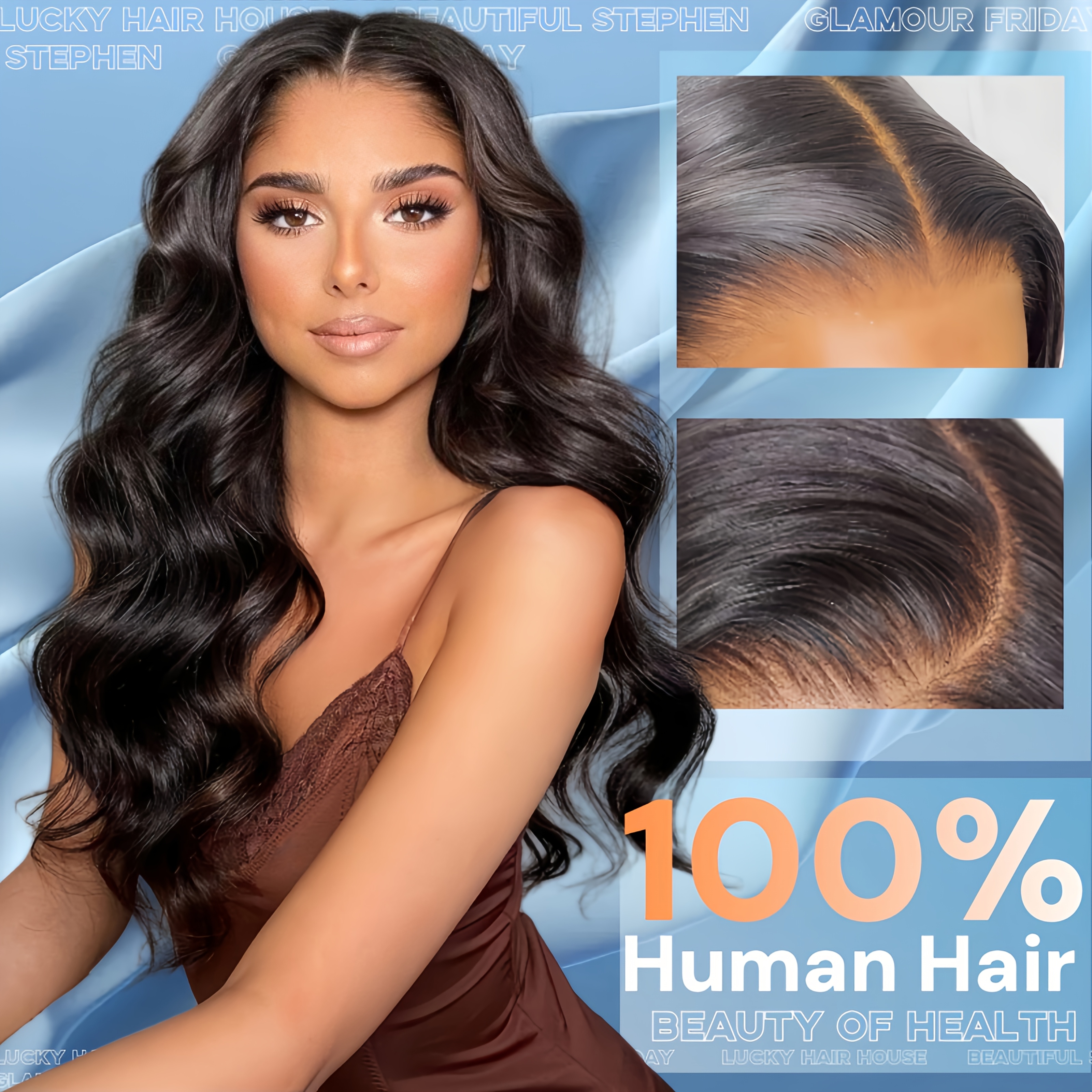 TEMU 200% Density Body Wave Human Hair Wigs Lace Front Natural Black Glueless Wig Hd Lace Transparent Frontal Glueless 13x4 Wigs Human Hair 26 Inch Long Body Wave Human Hair Suitable For Fashionable