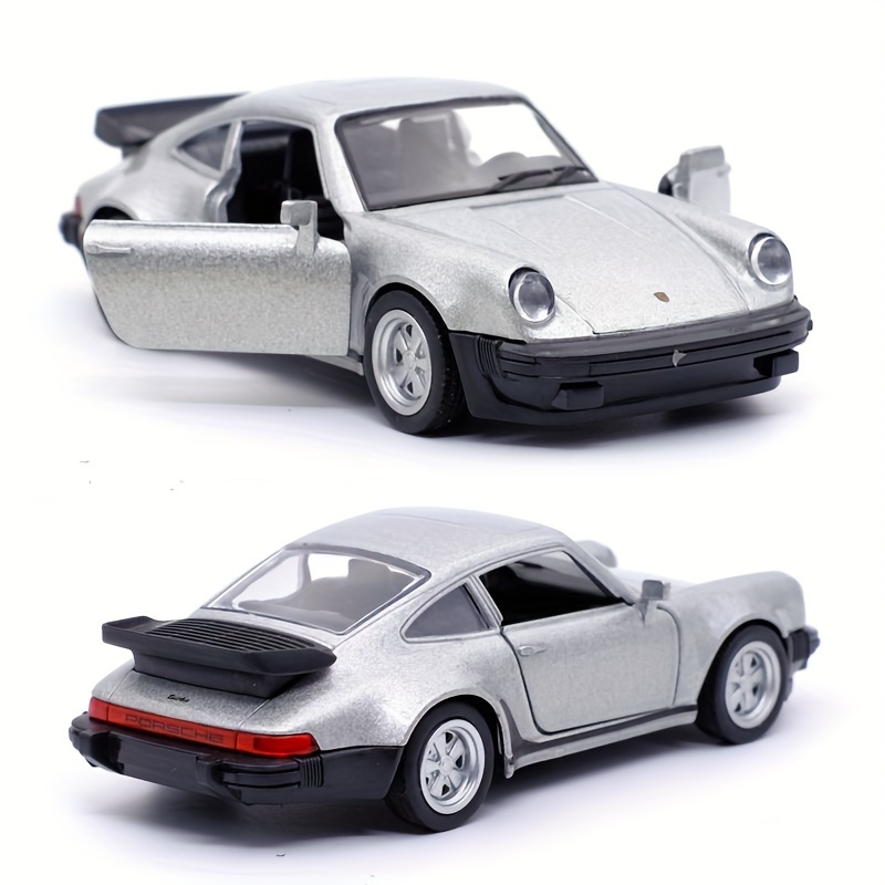 Voiture Miniature Porsche 911 Turbo 1978 Argentée 1:36 - Diecast, Neuve En Boîte, Pour Collection