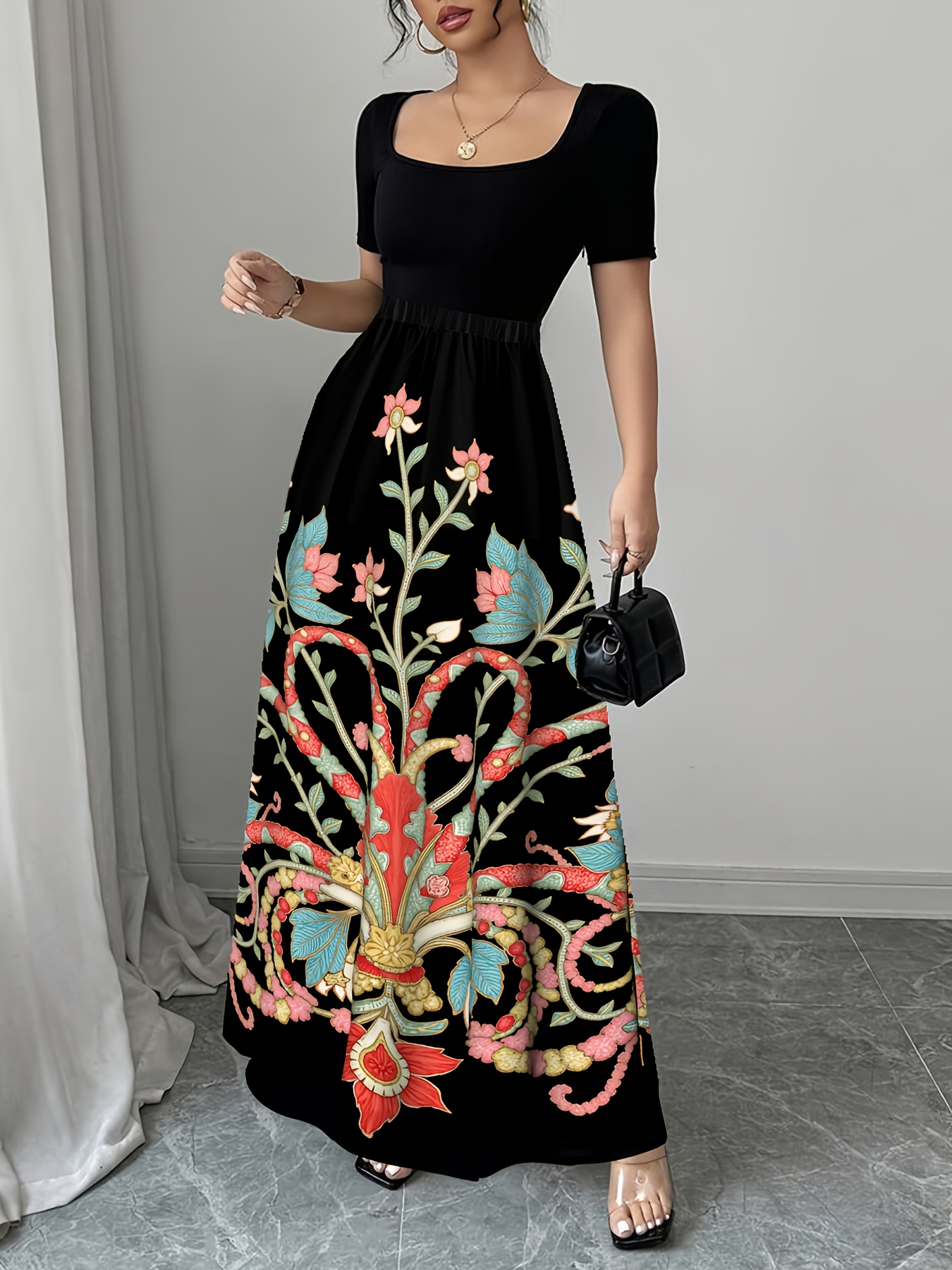 corset dress with flowers Rosemary artisanal women dress Neeno Women's Dresses Asymmetric CDA1285 Size:FR38