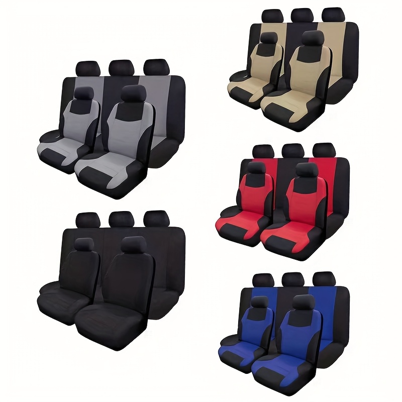 car seat covers for 5 seat vehicles wear resistant providing full enclosure protection for seats the fabric is breathable suitable for most vehicle models     type