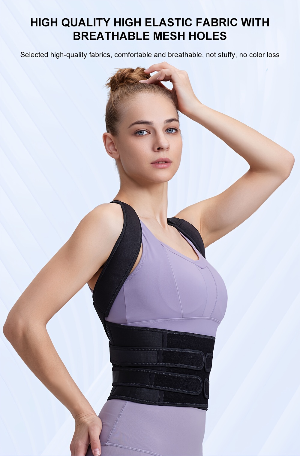 Posture Corrector Back Brace, Breathable Back Support, Adjustable