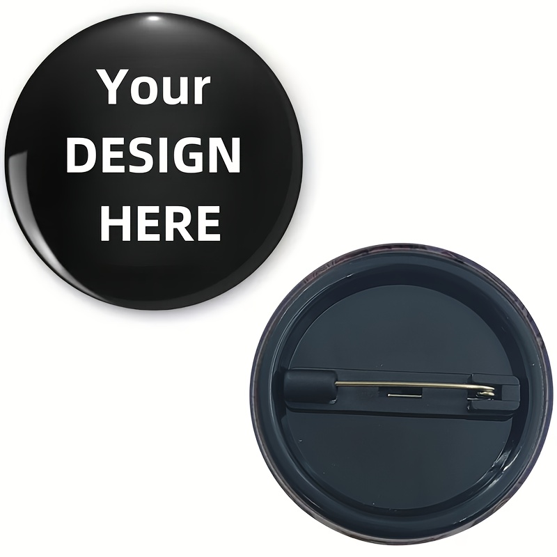 Customizable Men's Brooch Pin - Personalize With Your Text, Photo, Or Image - Ideal For , Work Events, Birthdays & Christmas - Elegant Accessory For Bags, Hats & Clothing, Best For Christmas