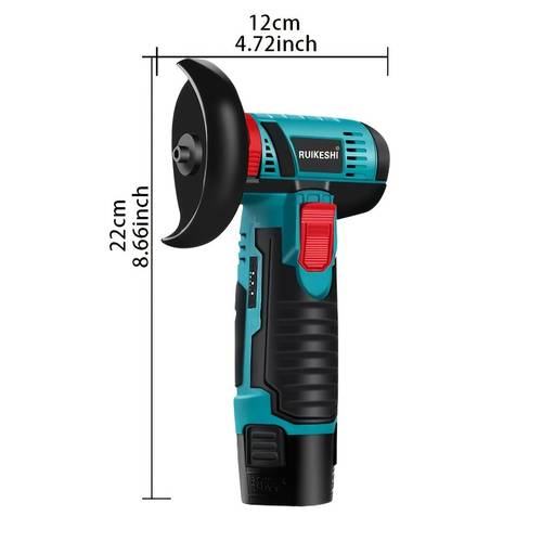 12v multifunctional angle grinder compact and portable 19500 rpm electric polishing and grinding machine mini cordless lithium battery power tool suitable for home and diy projects a gift for a husband or father