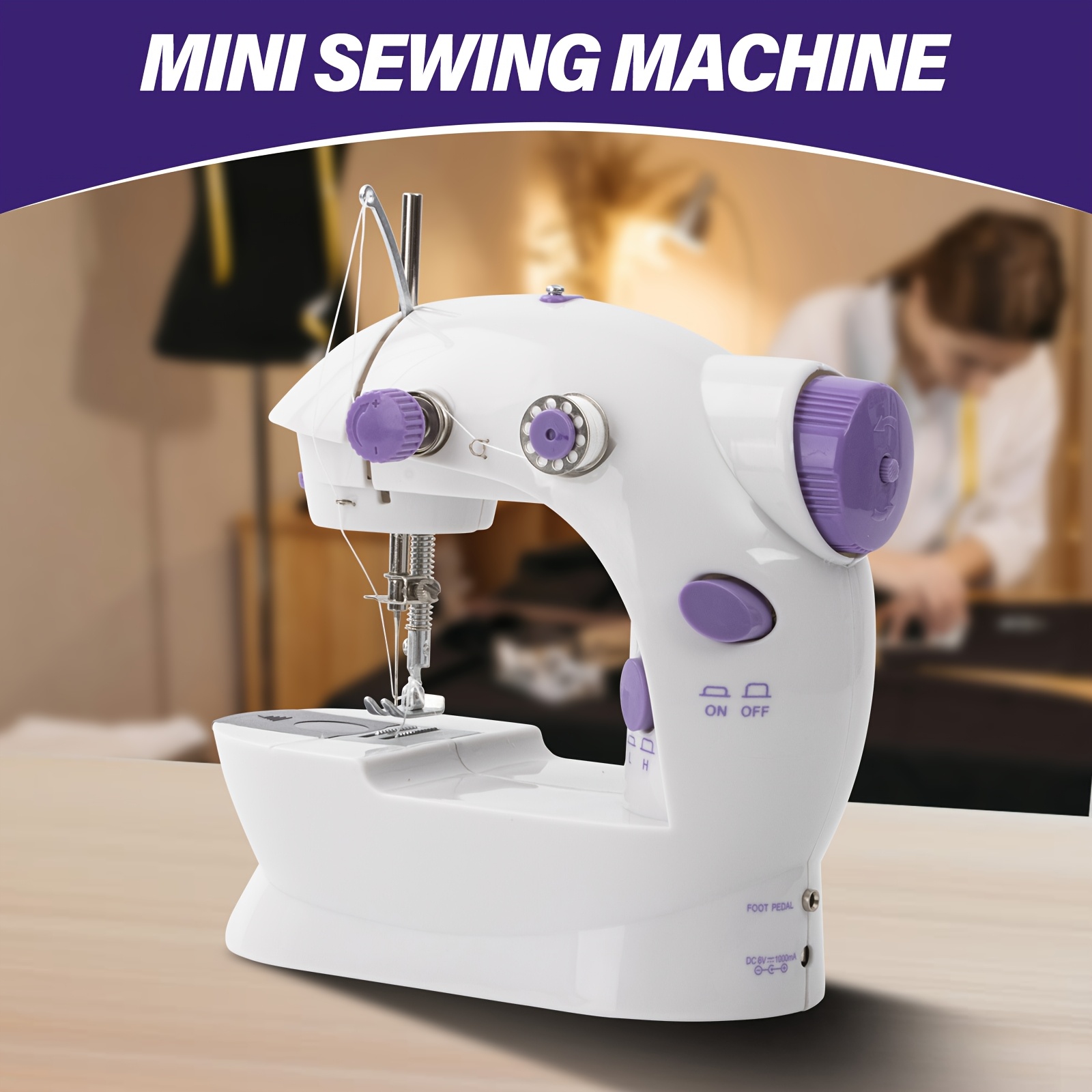 TEMU European Standard Mini Sewing Machine, Portable Sewing Machine Suitable For Beginners And , , To Hand Sewing Troubles, Sewing Machine For