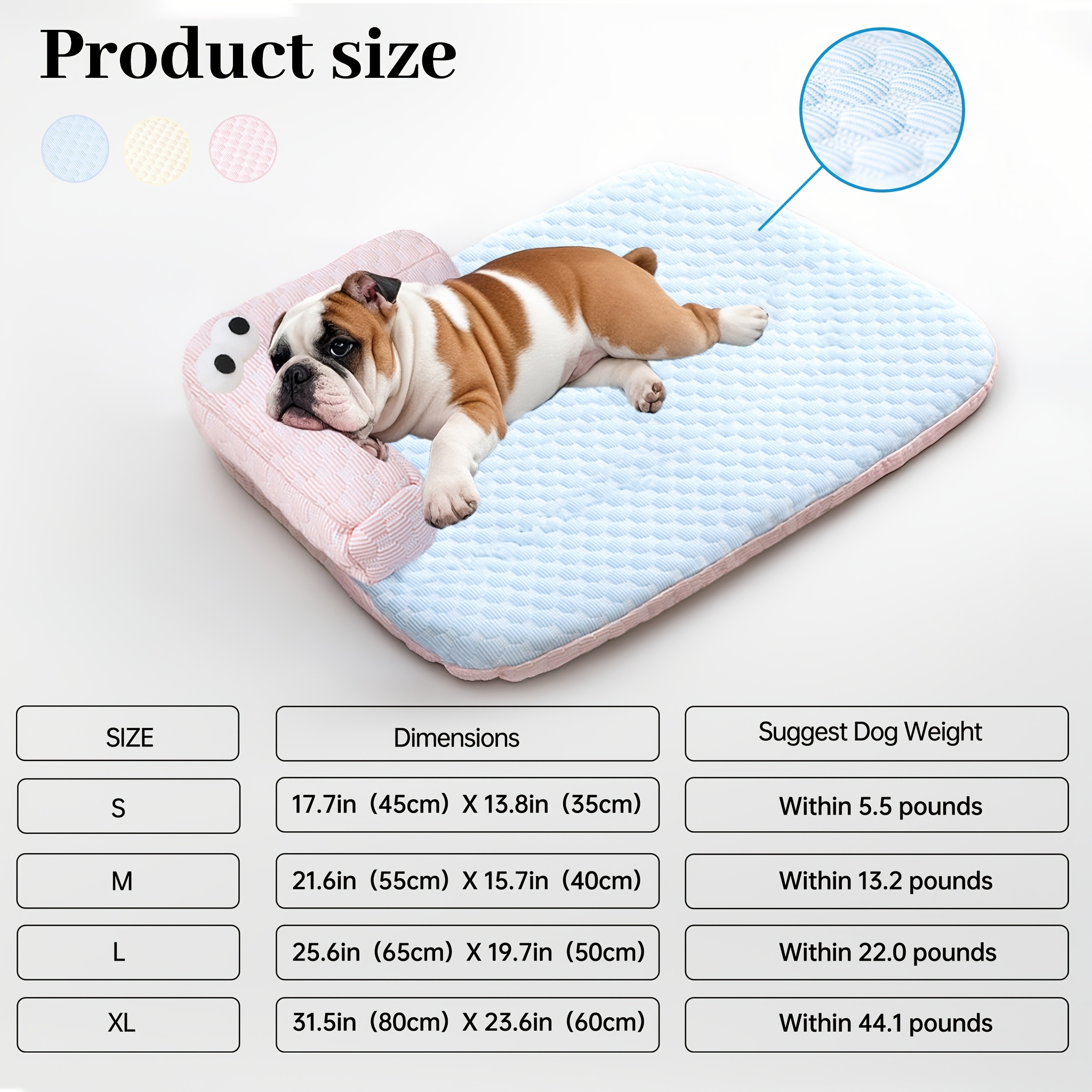 2 in 1 pet bed pillow for dogs cats cooling   foam pet bed with non slip surface removable washable   polyester fiber filling square design for small medium large dogs   decor   furniture medium dog bed plush pet furniture   material pet lovers Product details 0