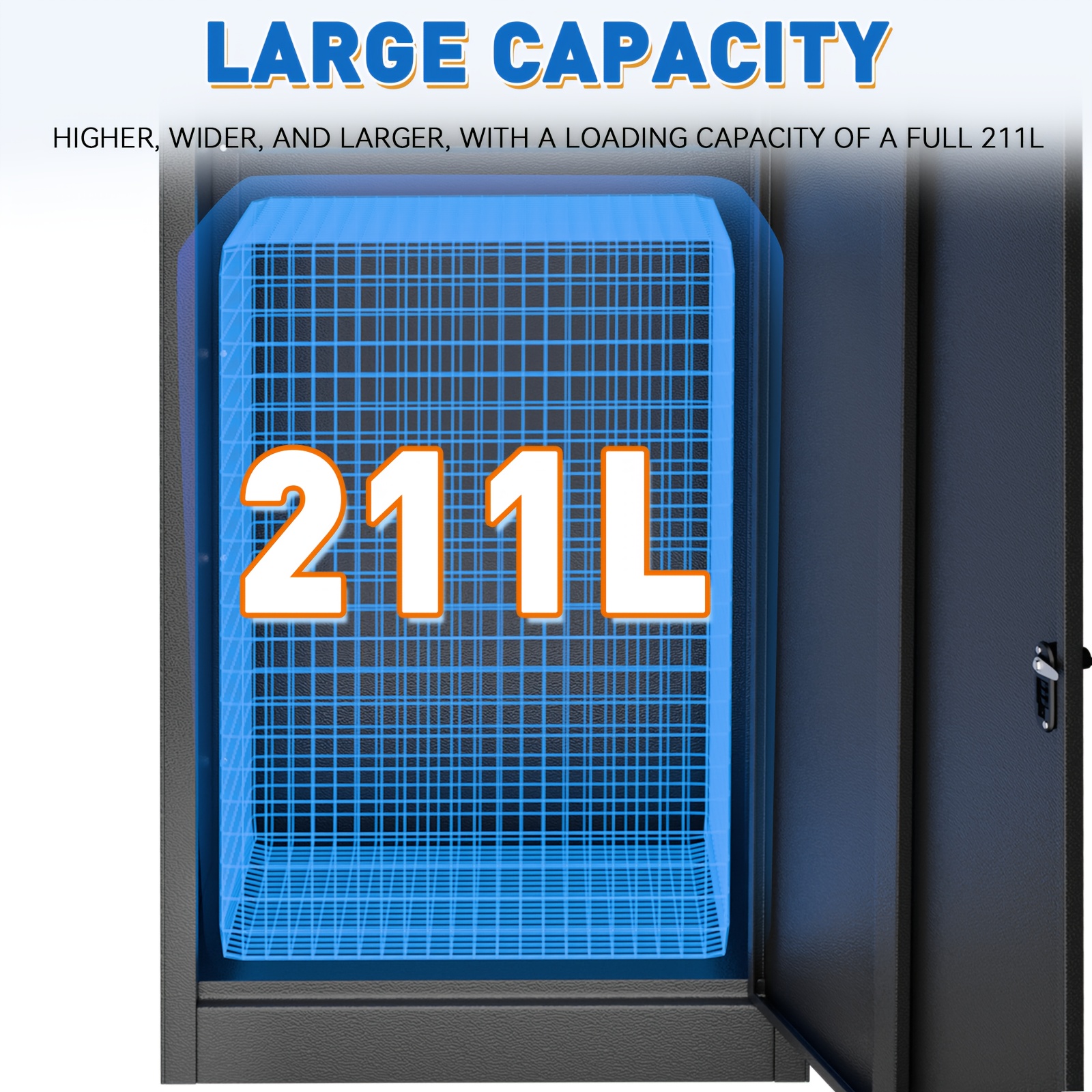 Heavy-duty Outdoor Mailbox Parcel Box With Lock - Extra Large Weatherproof Package Delivery Box, Ground Installation, For Home/office - Secure Package Storage
