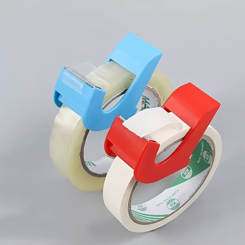 TEMU Mini Portable Tape Cutter, Manual Pull Design, Cutting Auxiliary Tool, Portable