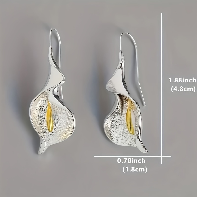 Bohemian Style Floral Statement Hook Earrings, Wedding Gift