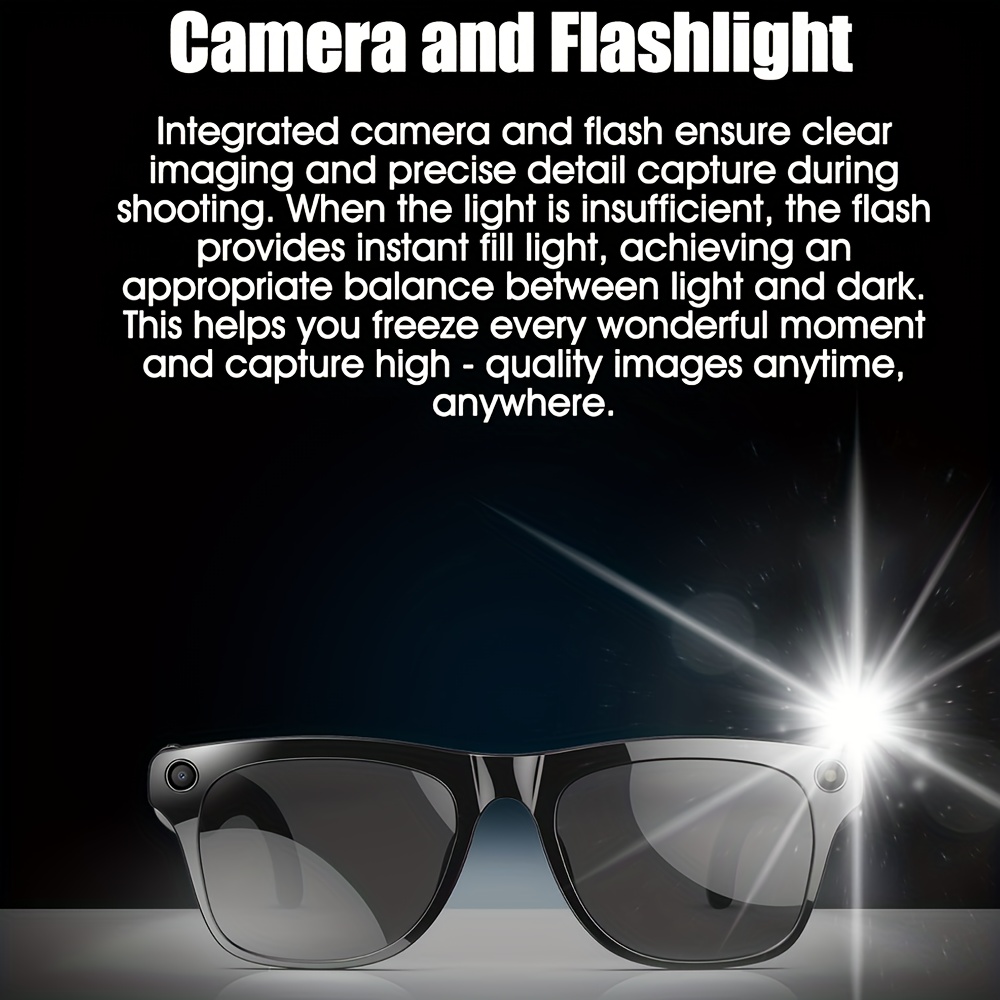 xk oen pro smart glasses with ai translation, music control, wireless, long , headphones & glasses, built-in camera for video recording, photo capture, and phone calls, usb rechargeable, wireless , abs material, magnetic charging, smart glasses for recording, video recording accessory, , durable eyewear Product details 13